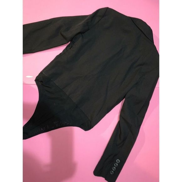 NWT Zara M TEDDY BODYSUIT ONE-PIECE Long-sleeve Mink Brown Beige - Picture 5 of 6